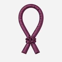 100% Silk Soft Heatless Hair Curlers - Plum