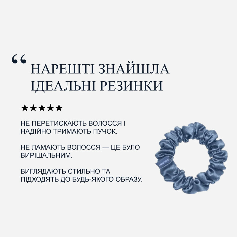 Шовкова резинка M - MOLODO Blue