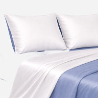 Premium Satin Bedding Set - Off White