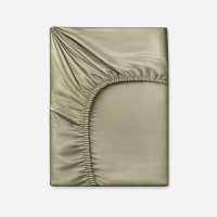 Silk Bed Fitted Sheets - Forest Moss
