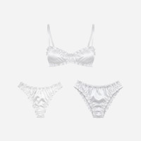 Double Silk Lingerie Set "Air" – Off White