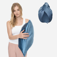 Сет Silk for Hair з односторонньою наволочкою - MOLODO Blue