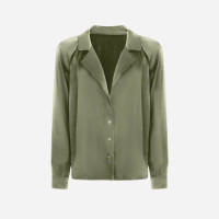 Shirt with cut-out details BASE 1.0 - Forest Moss