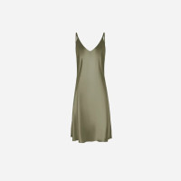Slip Dress Samantha MIDI - Forest Moss